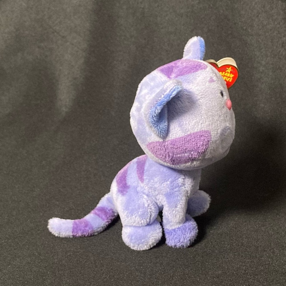 ⭐️ RARE Vintage 2005 Periwinkle The Cat Blue’s Clues Ty Beanie Baby Plush - Picture 2 of 14